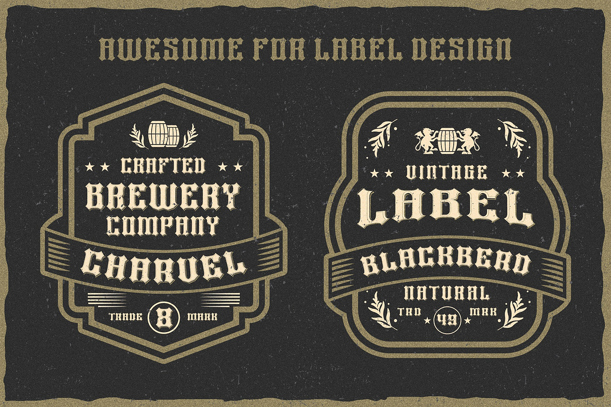 Heavy Force a Sharp Display Font, a Blackletter Font by Blankids Studio (Photo 4 of 9)