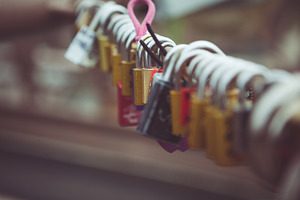 Love locks stock photo containing new york and nyc