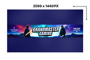 Gaming YouTube Banner Template, a Social Media Template by Vaughn Studios (Thumbnail 2 of 5)