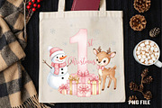Pink Snowman Baby First Christmas, an Illustration by DreamCafeArt (Thumbnail 4 of 5)