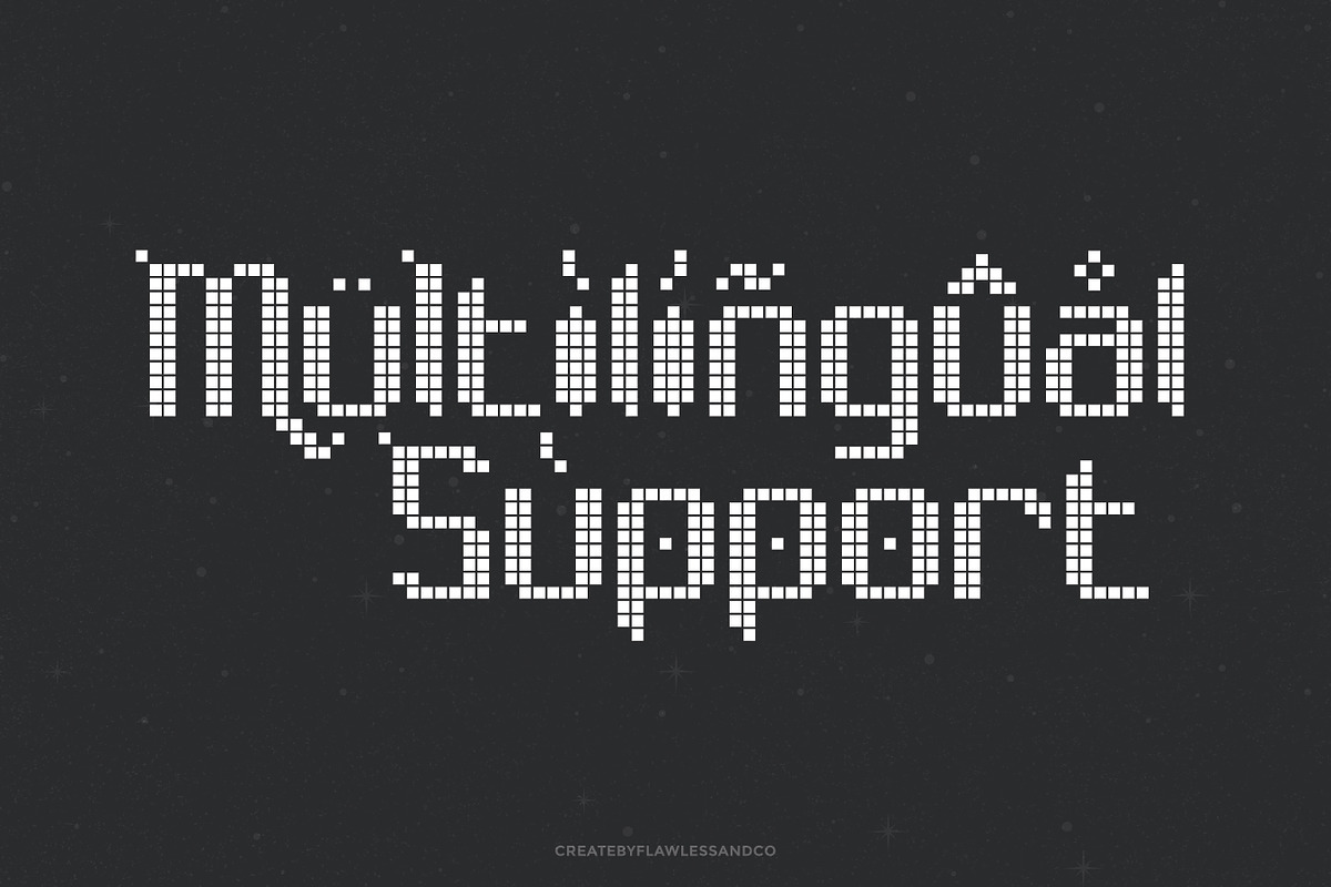 Solderwood - Display Pixel Font, a Font by Flawless And Co (Photo 9 of 9)