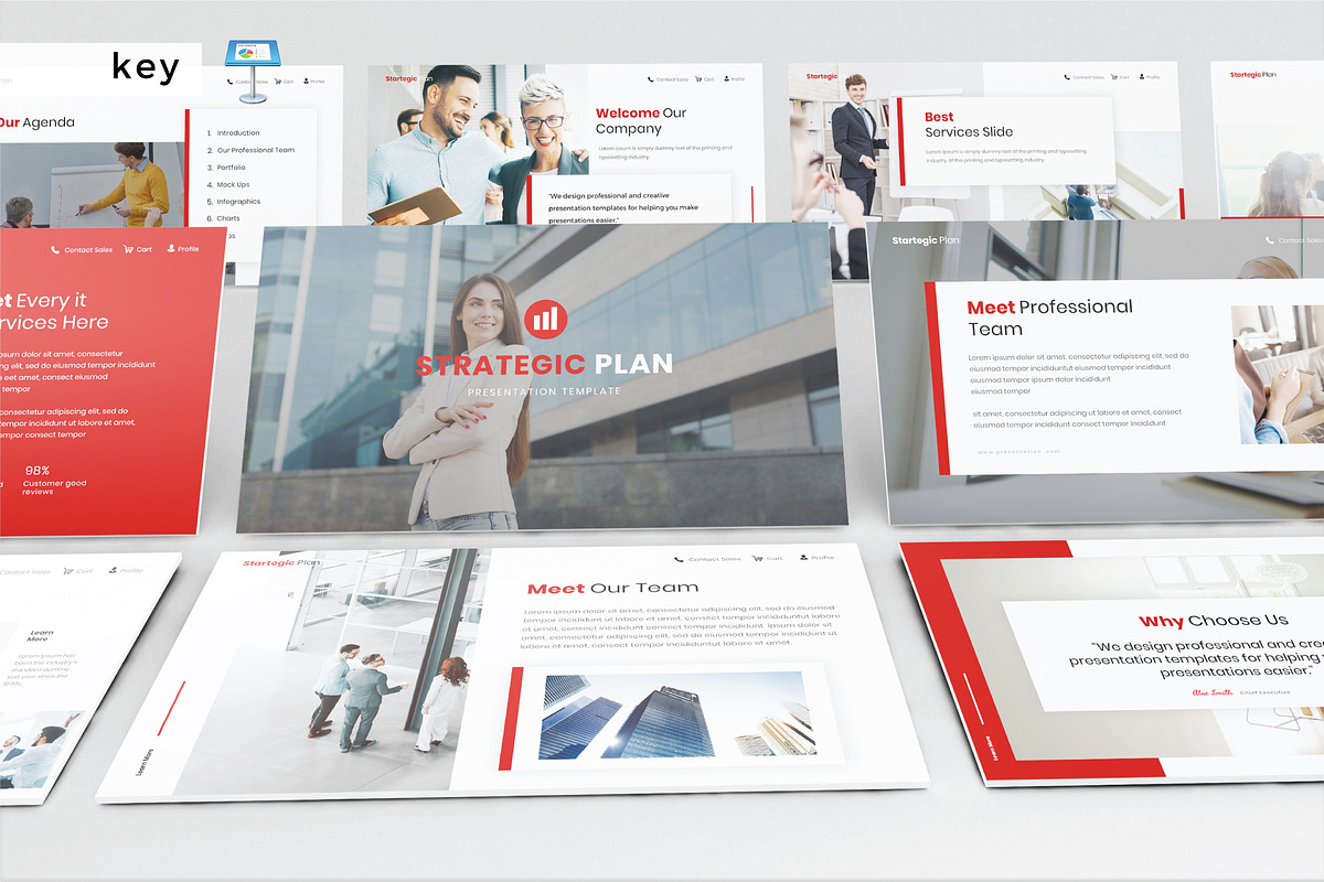 STRATEGIC PLAN - Keynote Template, a Presentation Template by Shafura