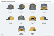 Snapback hat mockup pack, a Hat Mockup by PrePress Toolkit (Thumbnail 2 of 4)