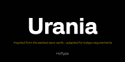 Urania, a Sans Serif Font by Hoftype (Thumbnail 1 of 10)
