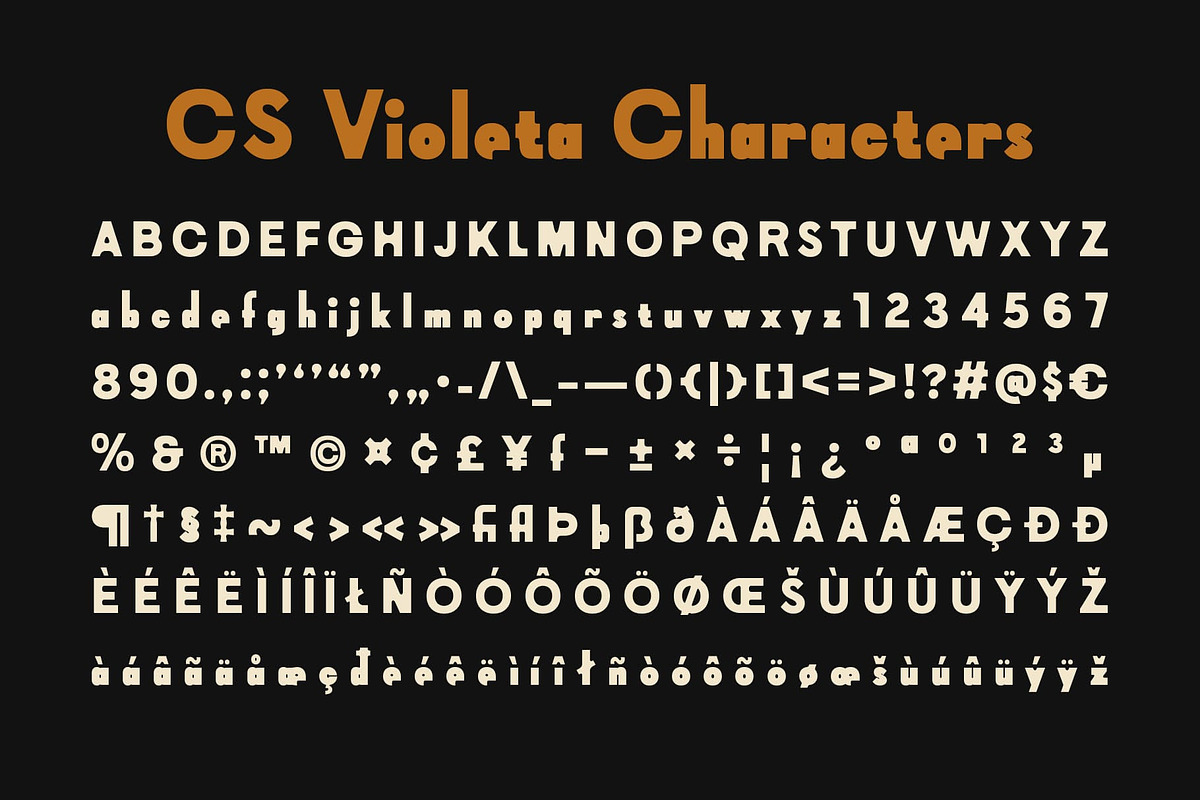 CS Violeta 3D, a Sans Serif Font by Craft Supply Co. (Photo 8 of 8)