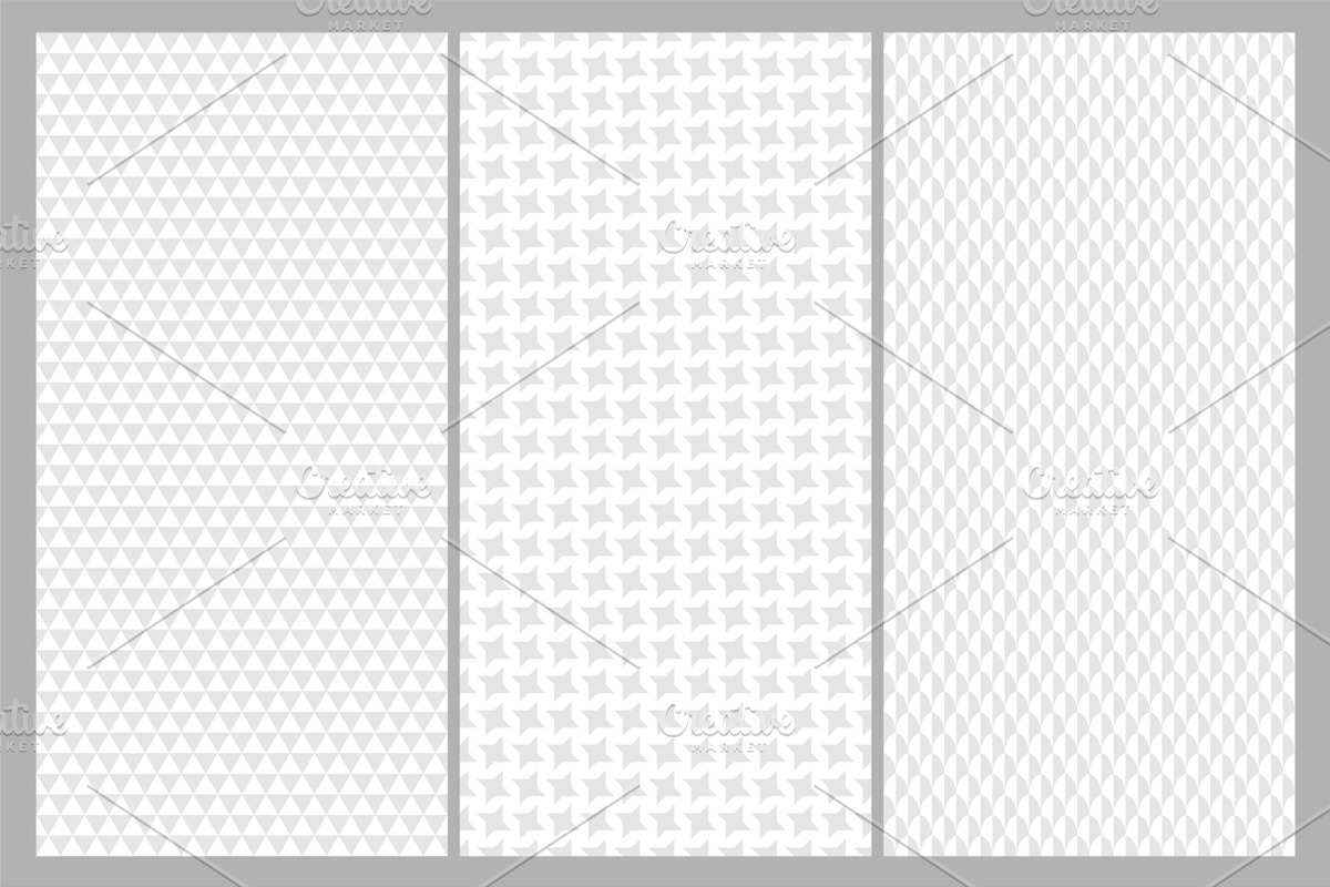 Gray set of seamless fabric patterns, a Pattern Graphic by ExpressShop (Photo 7 of 9)