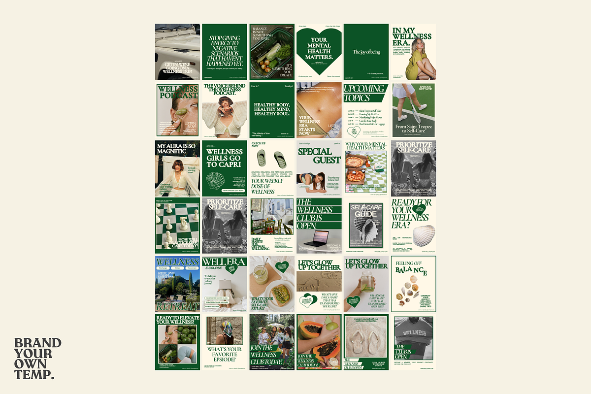 Podcast Canva Templates, a Social Media Template by BYOTstudios (Photo 9 of 11)