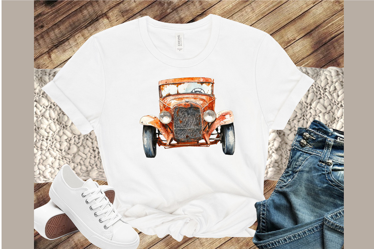 Vintage Old Race Car Clipart, an Illustration by Sublimation Artist (Photo 4 of 6)