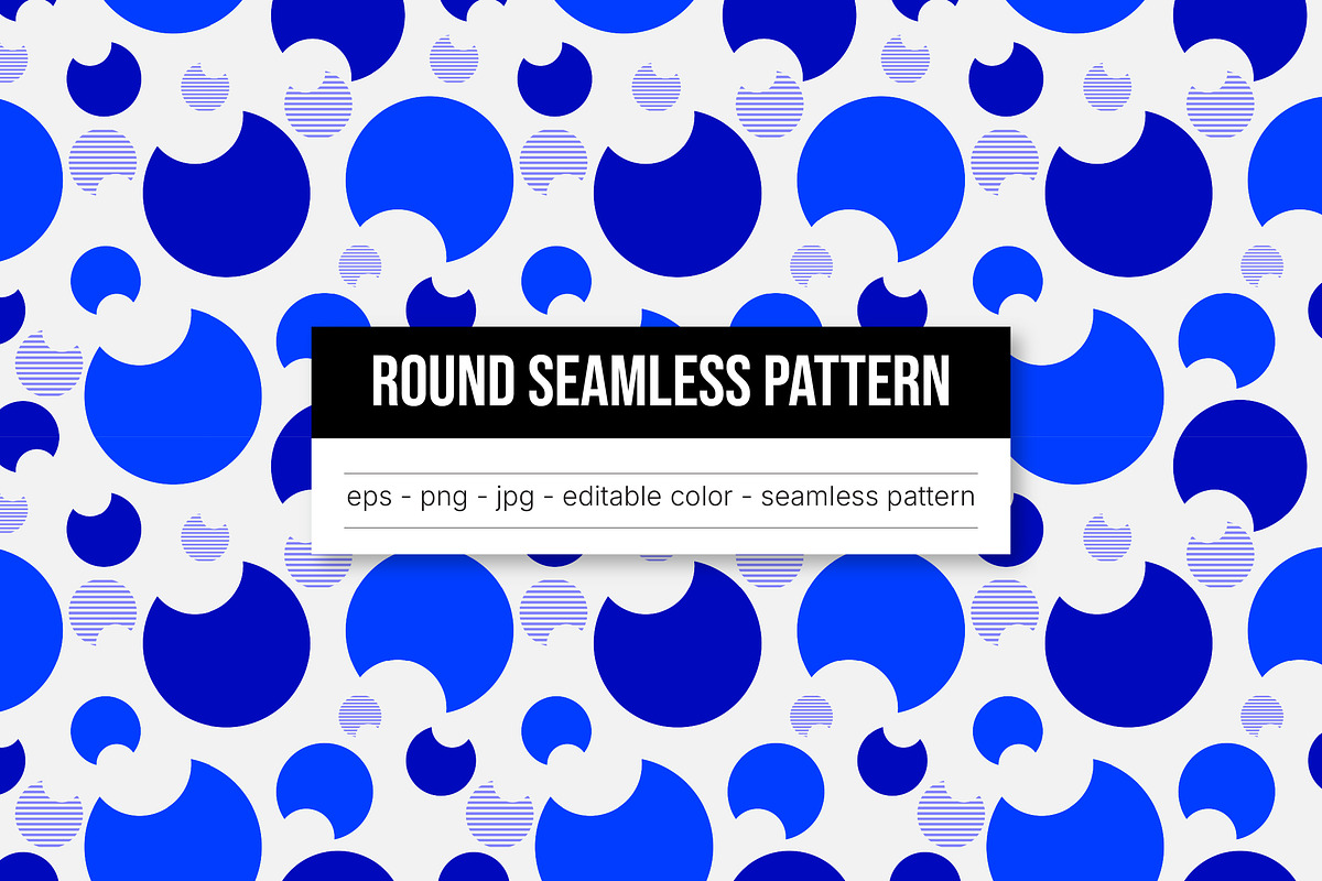 Modern Round Seamless Pattern, a Pattern Graphic by Sundaylab