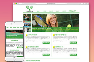 Tennis Adobe Muse Template