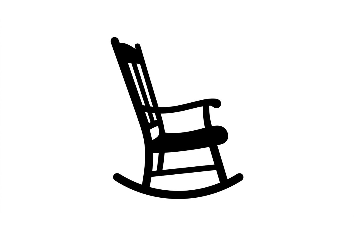 Timeless Rocker Chair Silhouette Set, an Object Graphic by Designs_River (Photo 3 of 3)