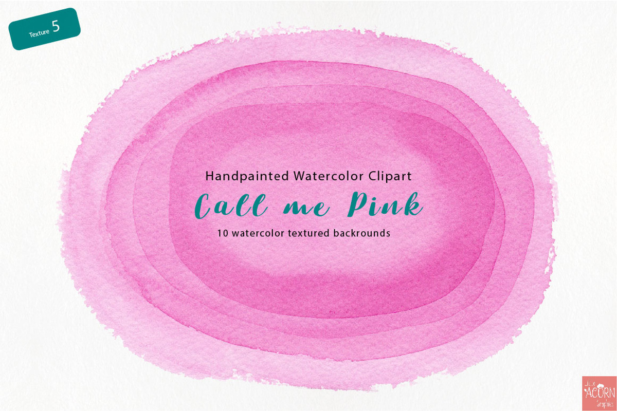 Watercolor background Call me Pink, a Texture Graphic by LittleAcornGraphics (Photo 6 of 13)