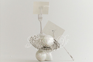 TREASURES OF THE SEA white mockup, a Product Mockup by Stykke Studio
