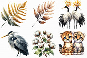 Watercolor Wildlife Nature Animals, an Illustration by Libby Wishes (Thumbnail 3 of 9)