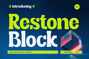 Restone Block, a Serif Font by saemoon creative (Thumbnail 1 of 15)