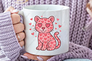 Leopard Valentine's Leopard PNG, an Illustration by CraftArtStudio (Thumbnail 2 of 4)