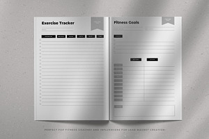 CANVA 25 Fitness Planner Templates