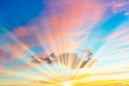Sunset sky with sunset clouds, a Nature Photo by Vapi
