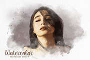 Realistic Watercolor Effect, an Action Add-On by liptouse (Thumbnail 1 of 9)