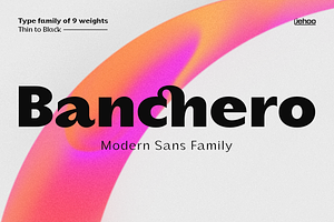 Banchero - Modern Sans Family