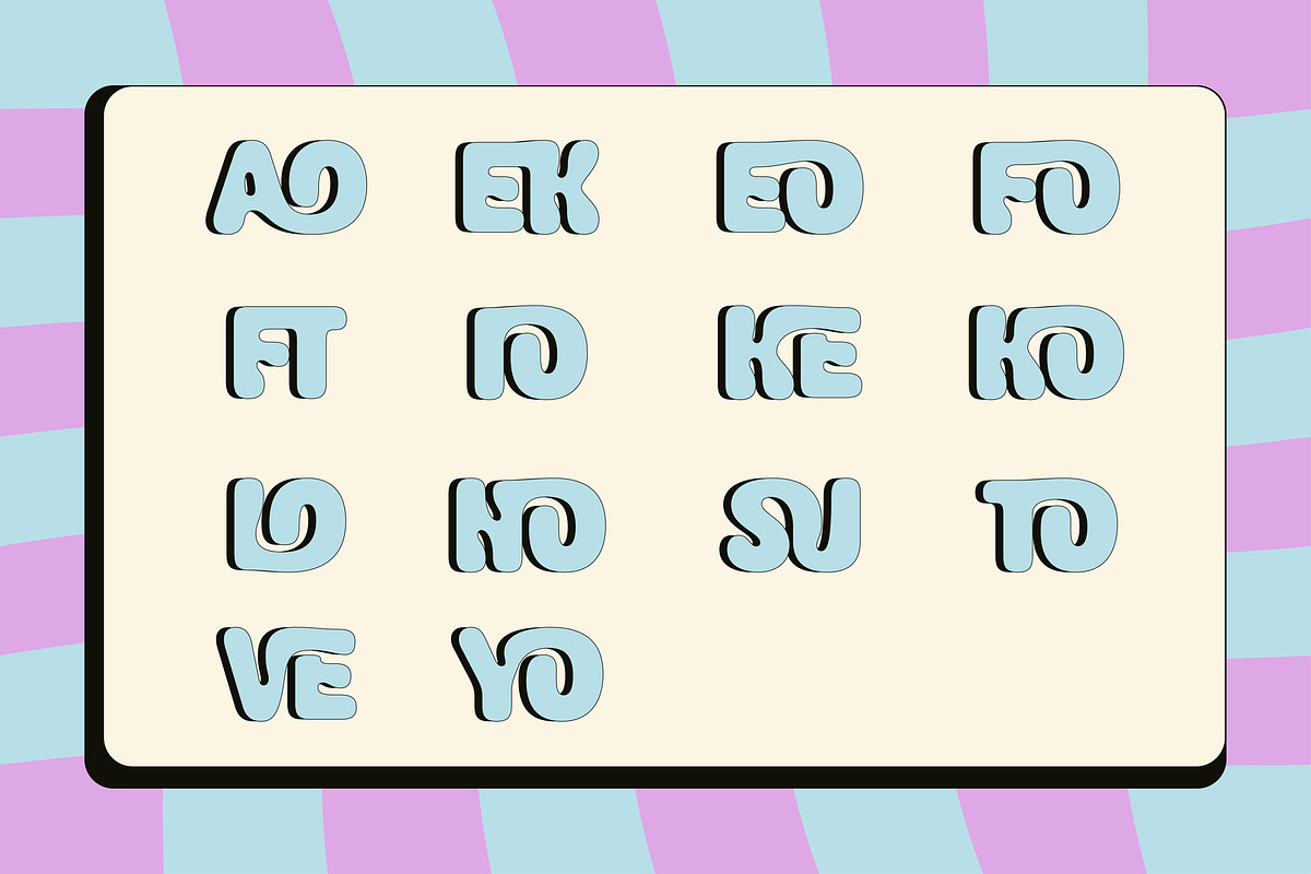 Bliss Bloom Bubbly Cute Typeface, a Sans Serif Font by Casloop Studio (Photo 5 of 9)