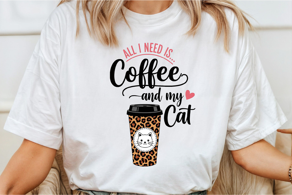 Coffee And My Cat PNG, an Illustration by DreamCafeArt (Photo 2 of 6)
