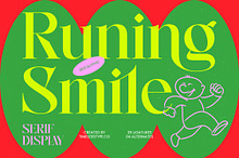 Runing Smile Serif Display