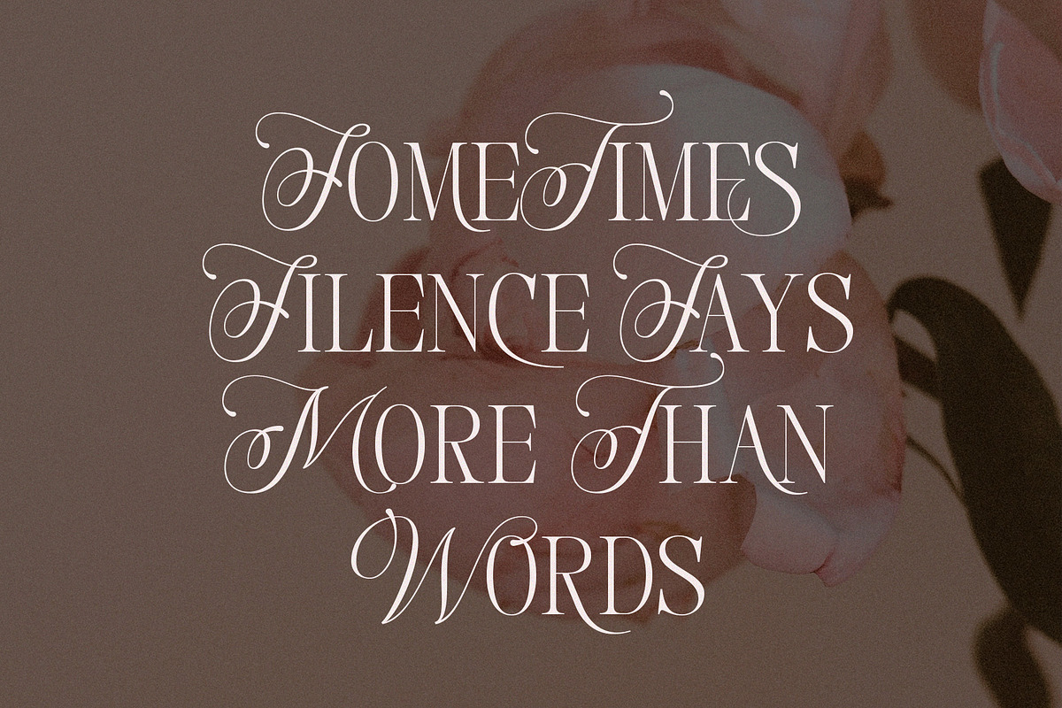 Blouse Lavender Display Serif, a Serif Font by Violet Natural (Photo 6 of 11)