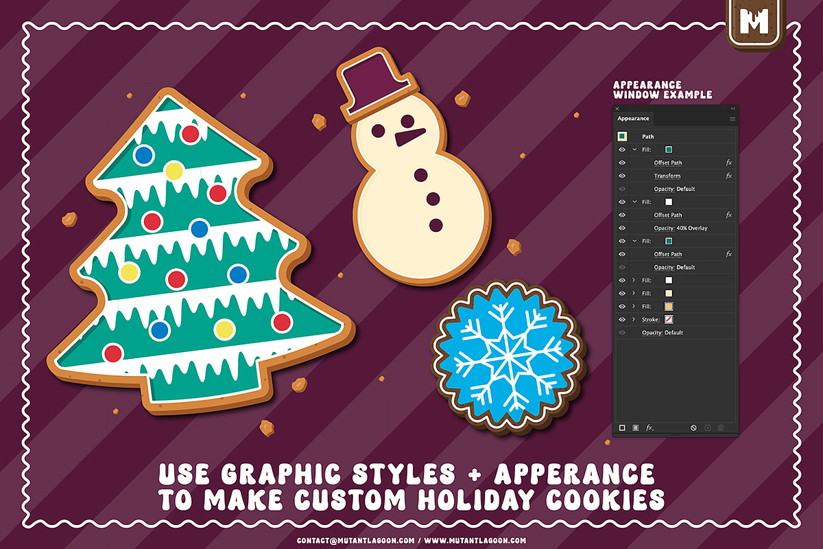 Christmas Cookie Graphic Styles, an Object Graphic by Mutant Lagoon (Photo 5 of 6)