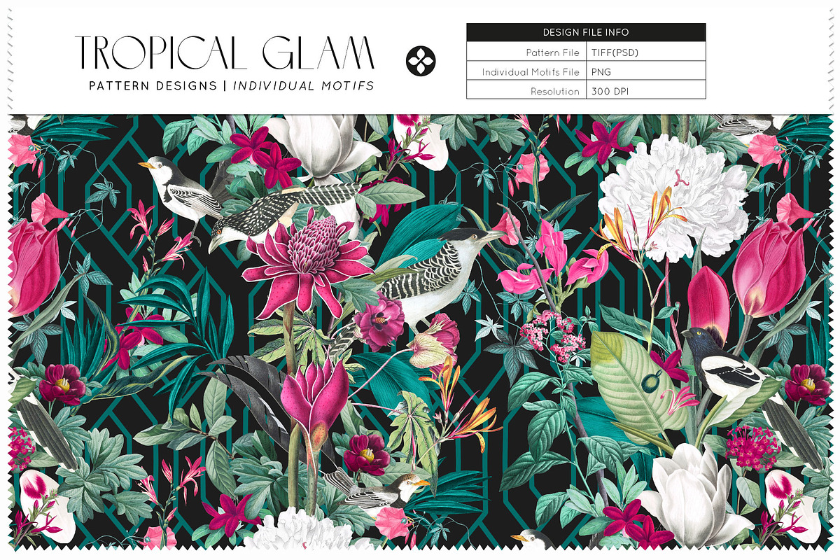 Tropical Glam, Luxury Tropical Print, a Pattern Graphic by TSTUDIO (Photo 5 of 12)