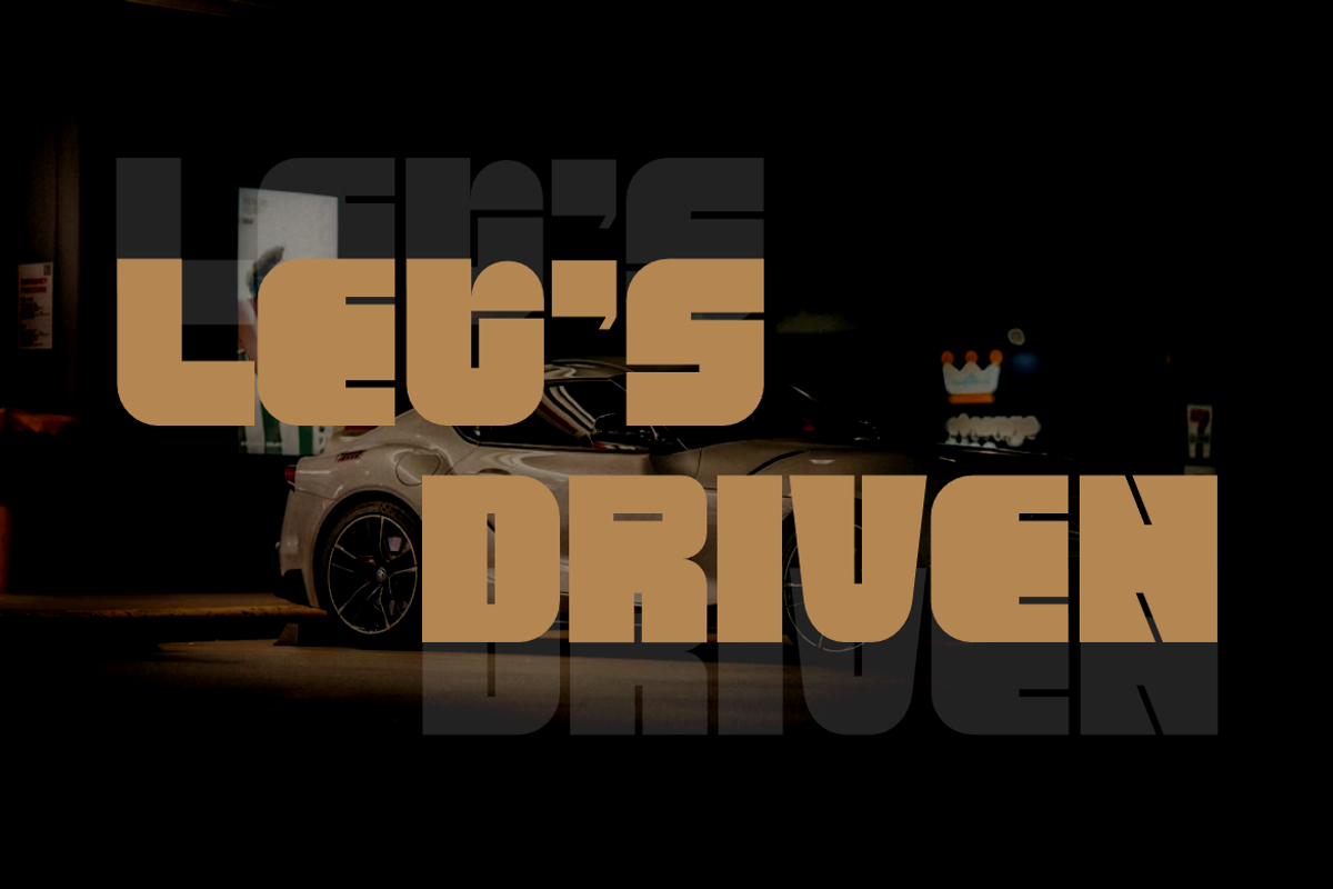 Sporty Yegold - Racing Car Font, a Sans Serif Font by QR Design Studio (Photo 2 of 7)