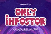 Only Impostor, a Sans Serif Font by HATFSTUDIO (Thumbnail 1 of 8)