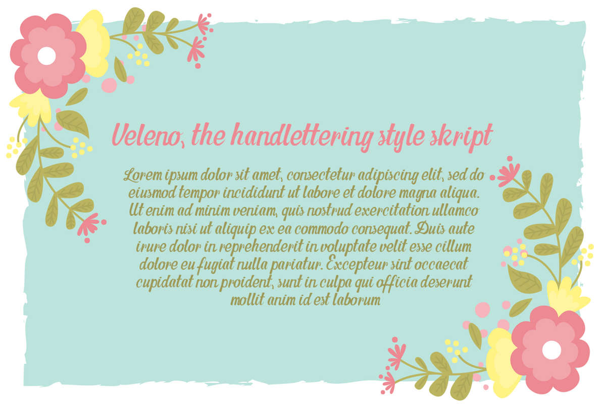 Veleno Font - Handlettering Style preview 2