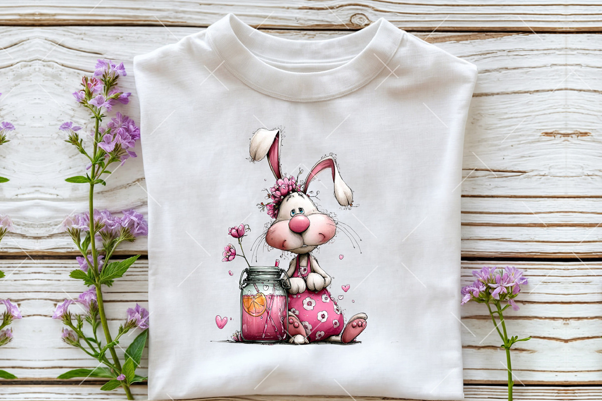 Whimsical Summer Beach Bunny Clipart, an Illustration by OK Design (Photo 4 of 6)