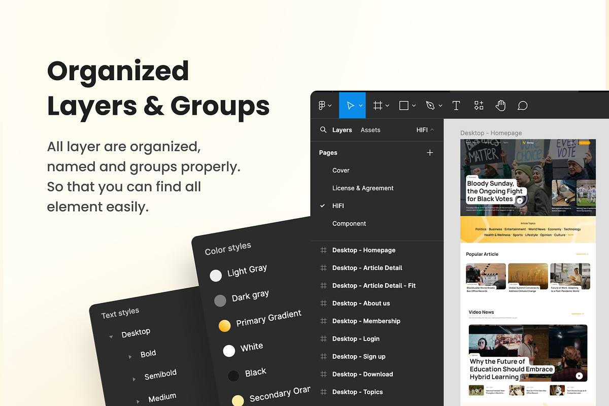 Verba - Multipurpose Blog & News Web, a Landing Page Template by Agensip Design Agency (Photo 9 of 10)