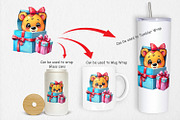 Bear Cub Clipart Gift, a Graphic by Artnoy (Thumbnail 4 of 5)