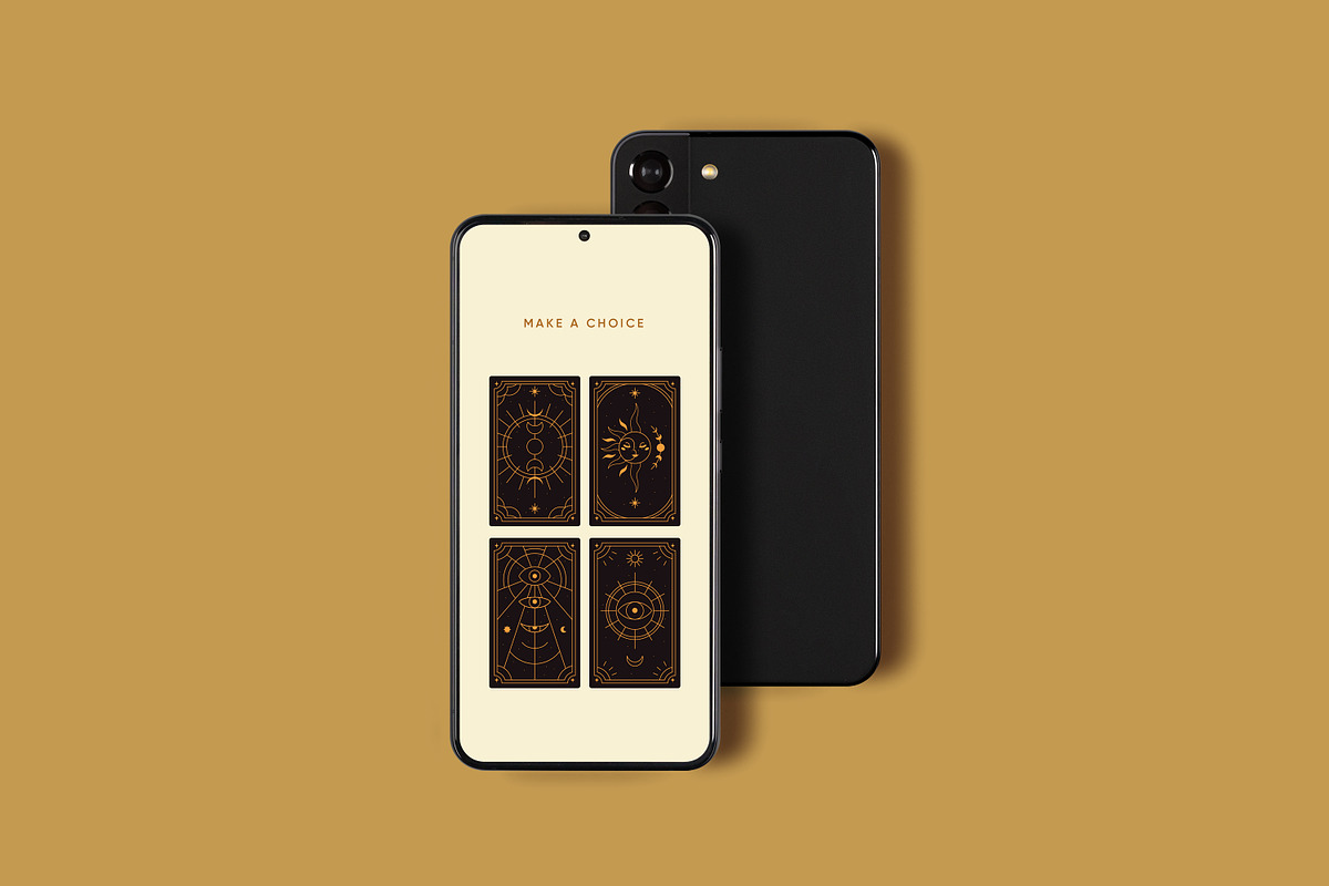 Magic tarot card back designs set, a Decorative Illustration by Good Studio (Photo 6 of 8)