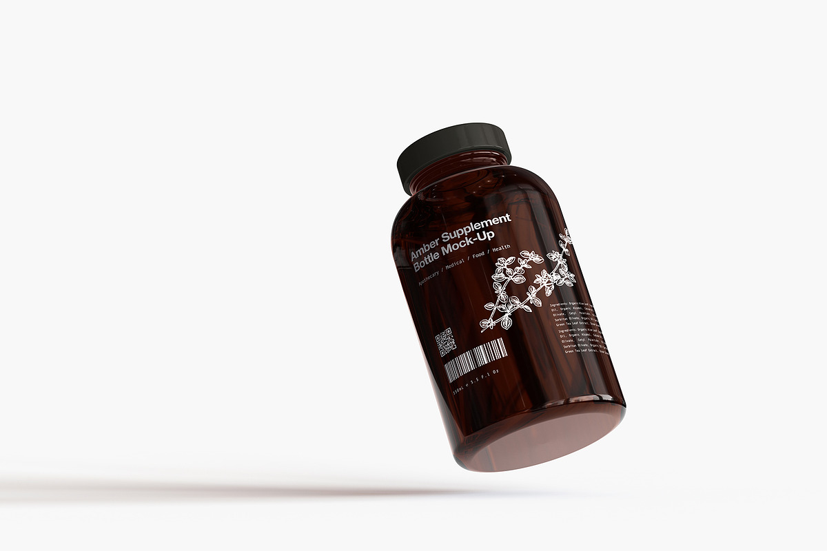 Vitamins | Supplement Bottle Mock-Up, a Cups & Container Mockup by TSOBG (Photo 13 of 13)