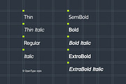 Halogeton Modern Sans Serif Family, a Sans Serif Font by UICreative (Thumbnail 9 of 13)