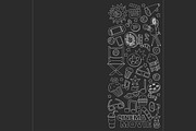 It's movie time! Linear vector set, a Texture Illustration by Art Loft (Thumbnail 11 of 16)