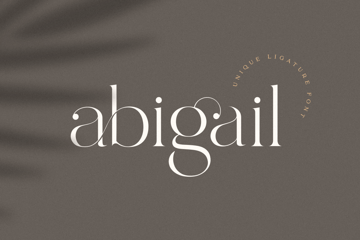 abigail - unique ligature font, a Serif Font by Sensatype (Photo 32 of 32)