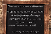 Sunday Afternoon font, a Script Font by lillie belles designs (Thumbnail 5 of 5)