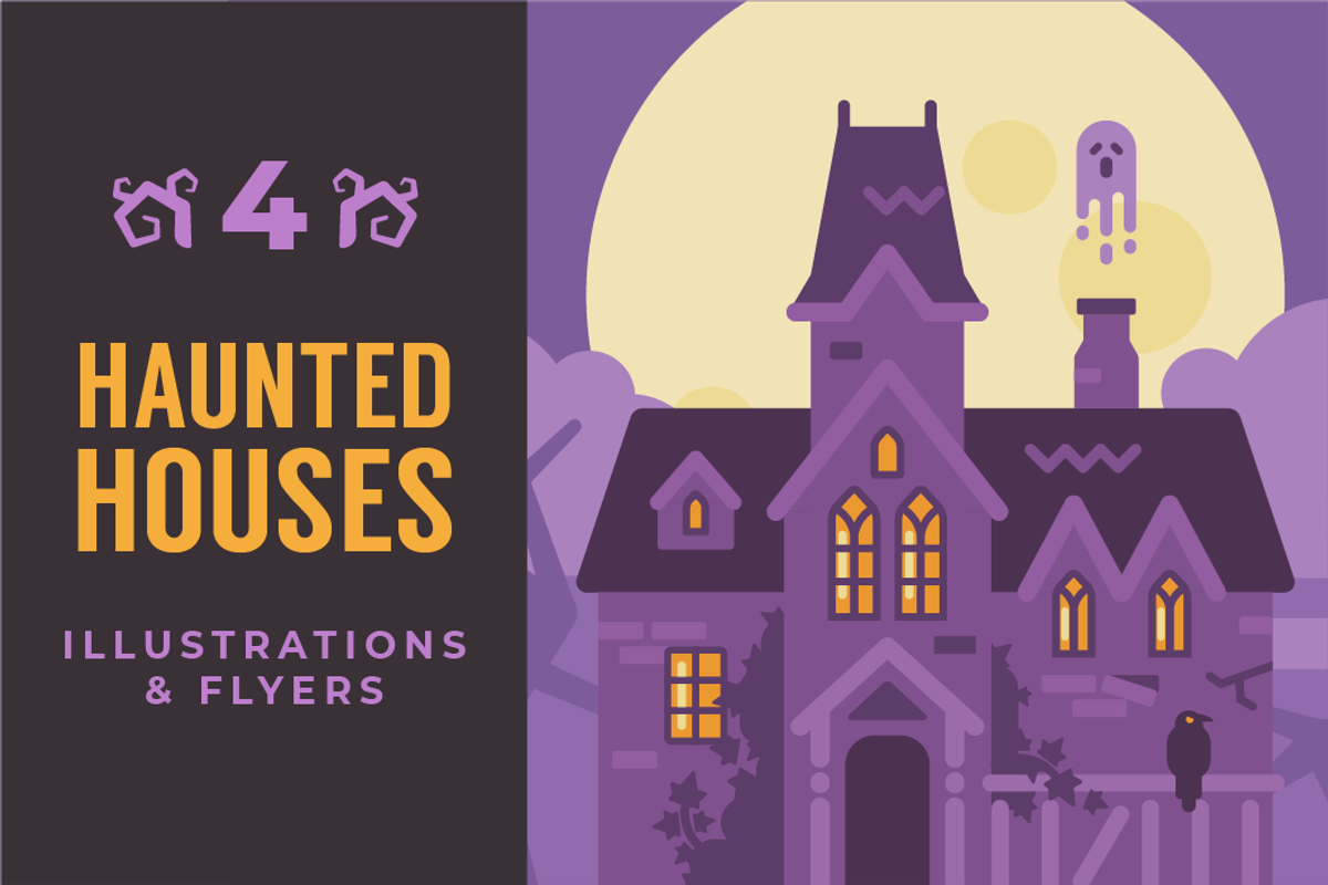 Haunted houses illustrations, an Illustration by Ivan Dubovik (Photo 1 of 5)