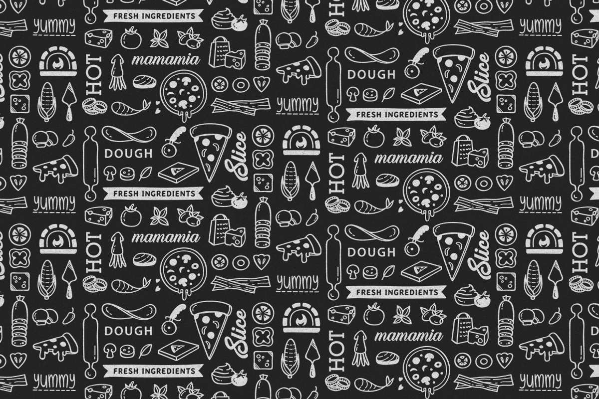 Pizza Pattern, a Pattern Graphic by Ladle&co. (Photo 4 of 4)