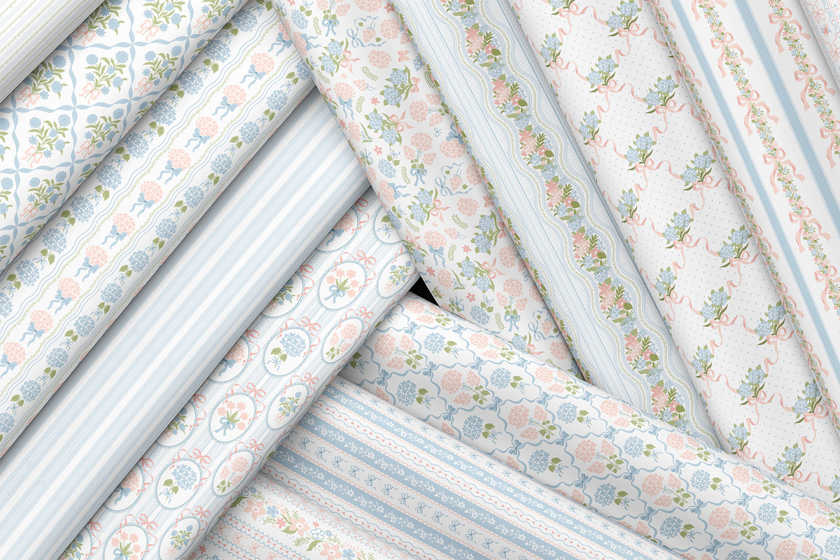 Grandmillennial & Preppy patterns, a Pattern Graphic by Tani Kuzminka (Photo 23 of 26)