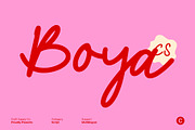 CS Boya – Monoline Script Font, a Script Font by Craft Supply Co. (Thumbnail 1 of 8)