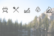 Camping icons, an Icon by brandcut (Thumbnail 4 of 4)