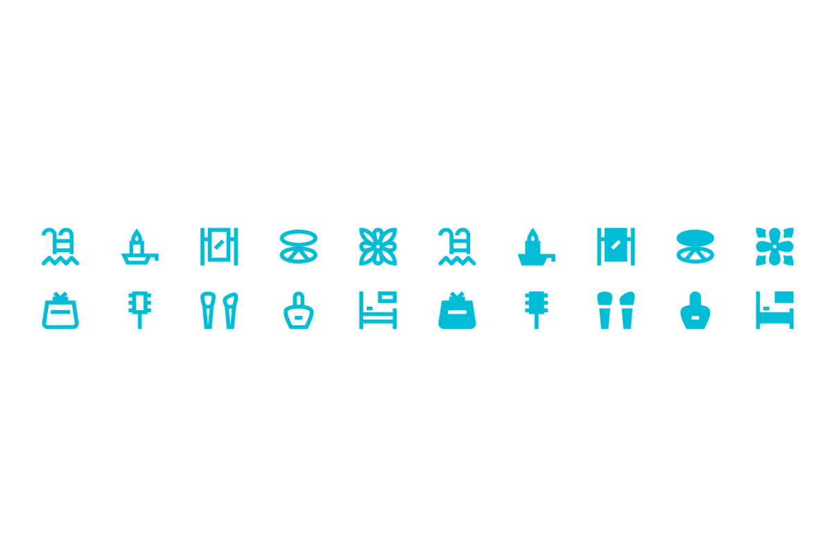 180 Beauty and Spa Material Icons, a Solid Icon by Creative Stall (Photo 5 of 5)