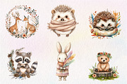 Sweet Boho Woodland Creatures Animal, an Illustration by CreationArt (Thumbnail 6 of 9)