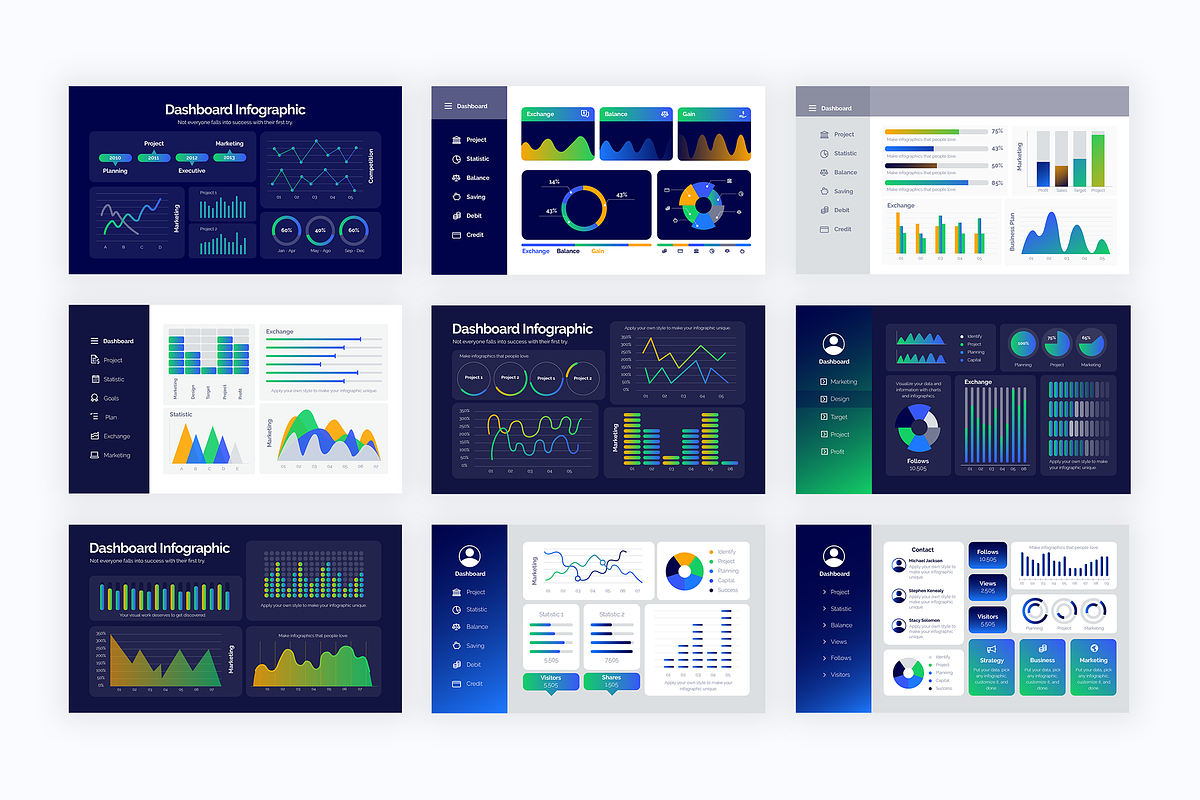 Dashboard Google Slides Infographics, a Presentation Template by Slidesmash